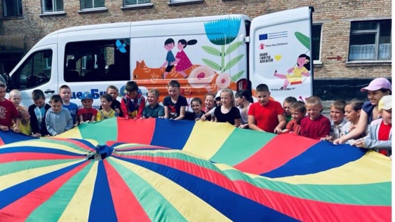 Children being supported by Hope and Homes' mobile team