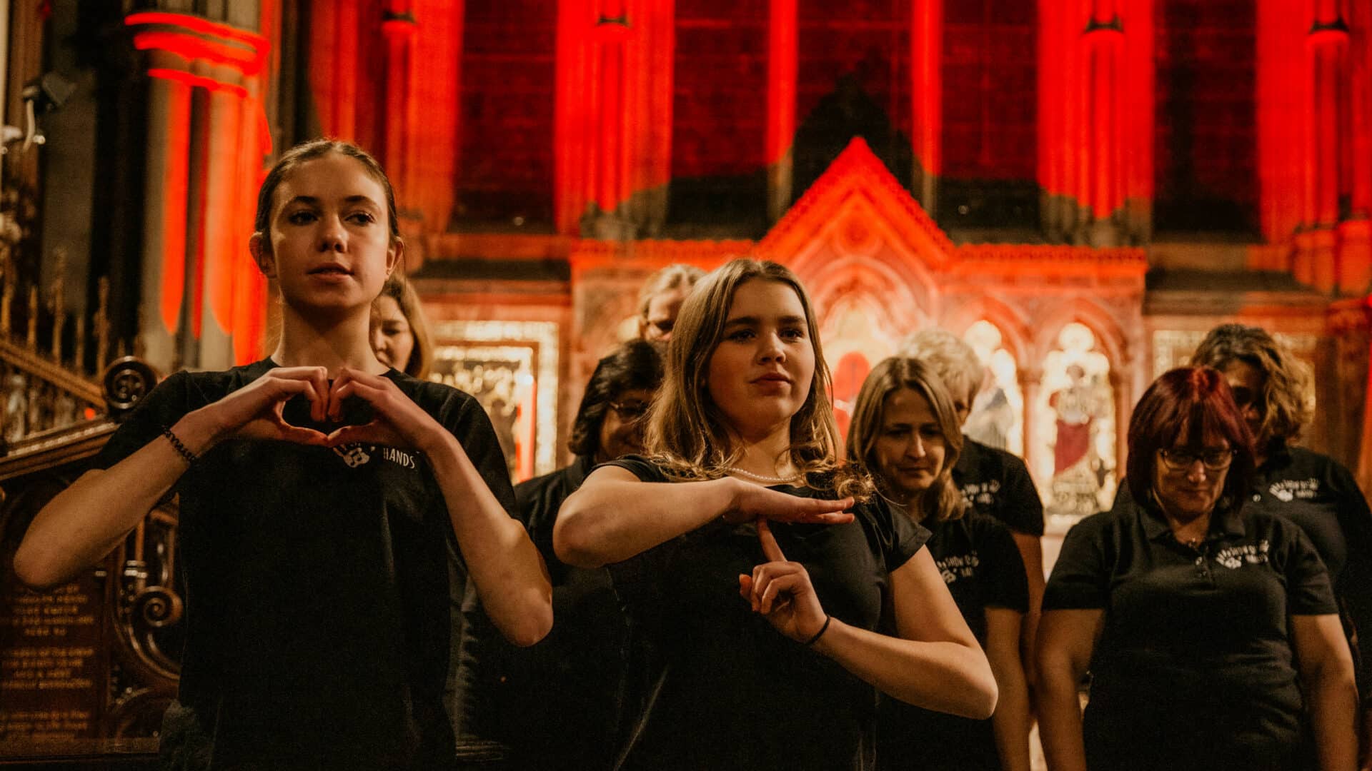children singing christmas concert