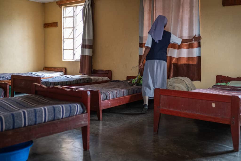 a room in an orphanage