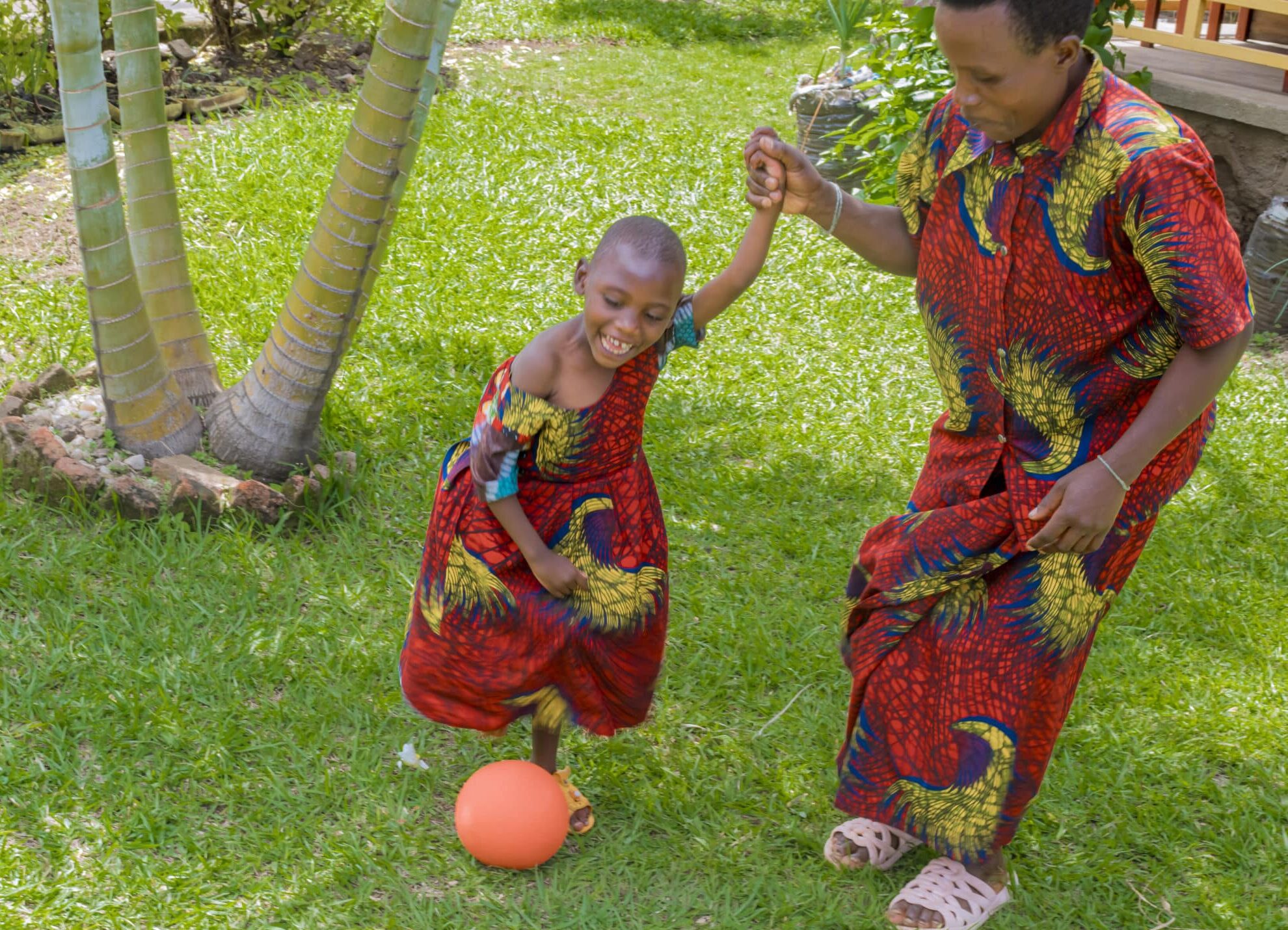 Chadia and Bwiza playing together
