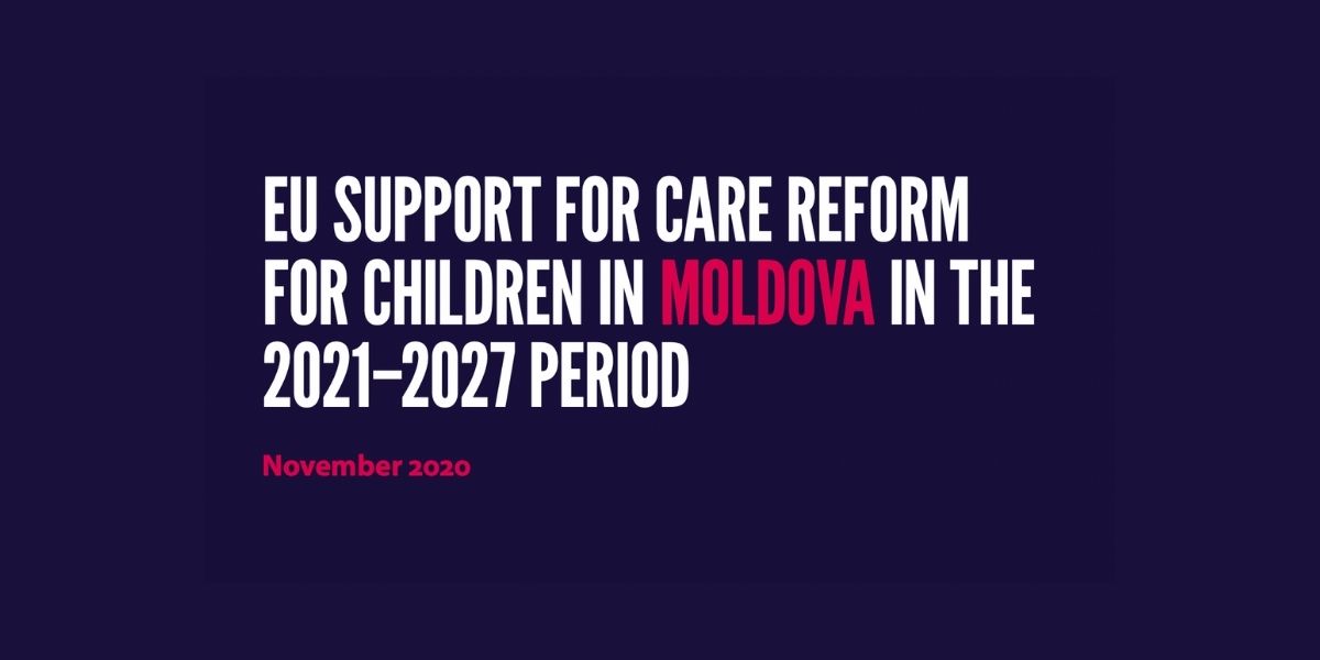EU support for care reform for children in Moldova in the 2021–2027 period