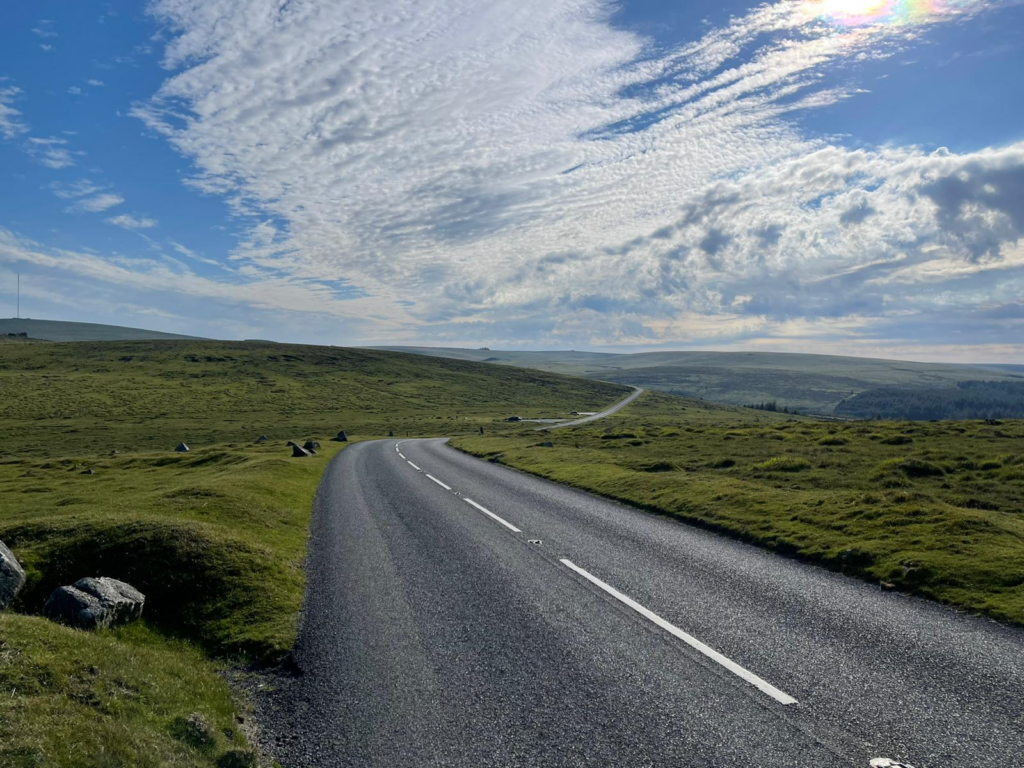 Jonathan and his father setting off on their journey from Land's End