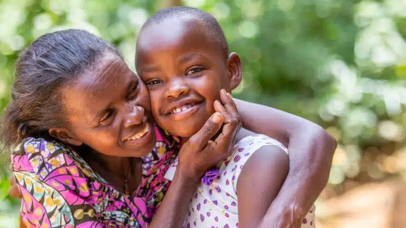 Uwase* with her mum, Uwimana*